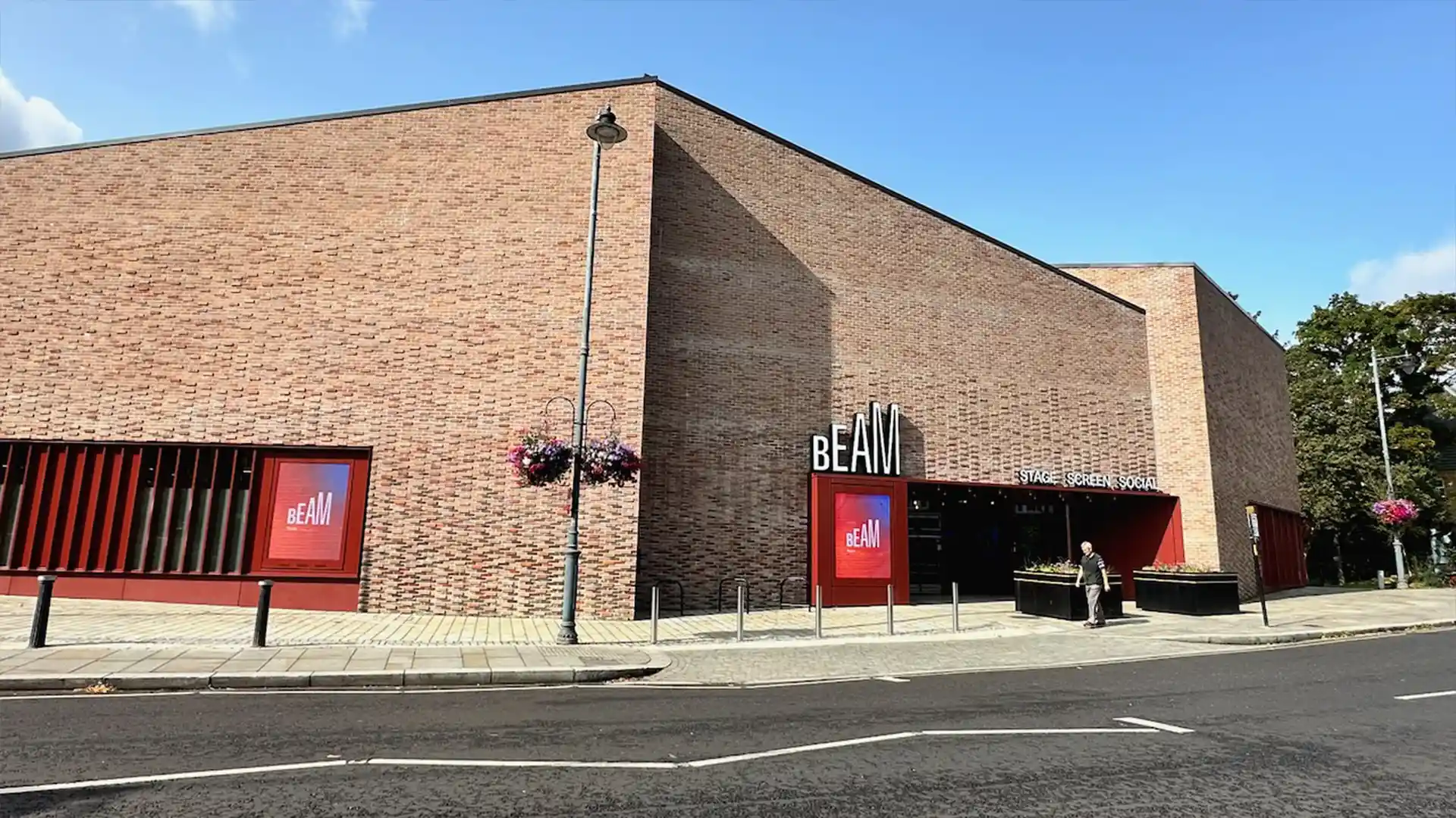 Exterior of BEAM Theatre.