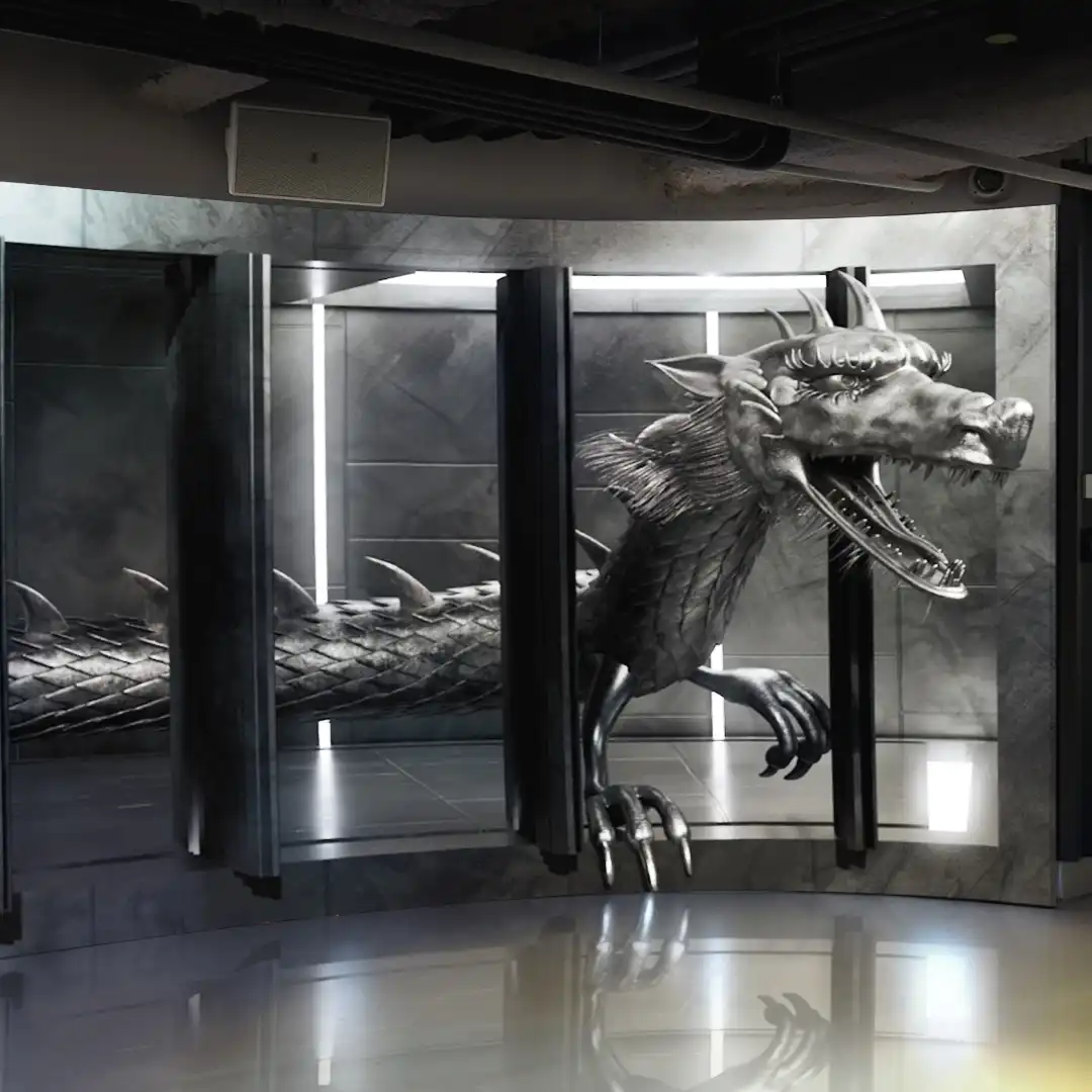 Santiago Bernabéu store with 3D wow content and digital signage capturing attention of visitors