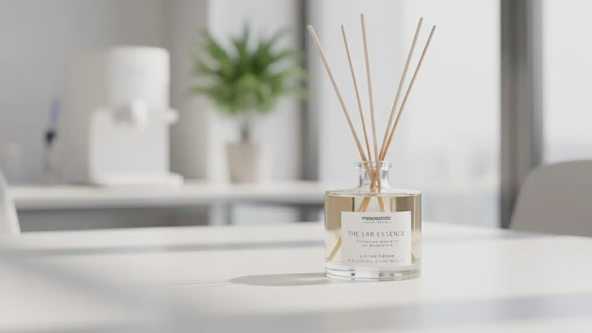 Mesoestetic mikado placed in corporate environment enhancing sensory experience and brand atmosphere.